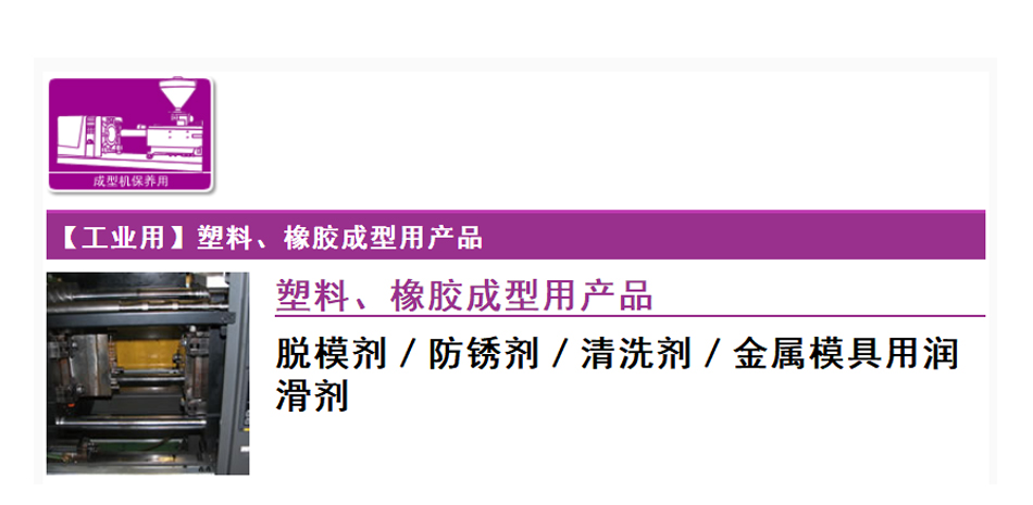 【工業(yè)用】塑料、橡膠成型用產(chǎn)品